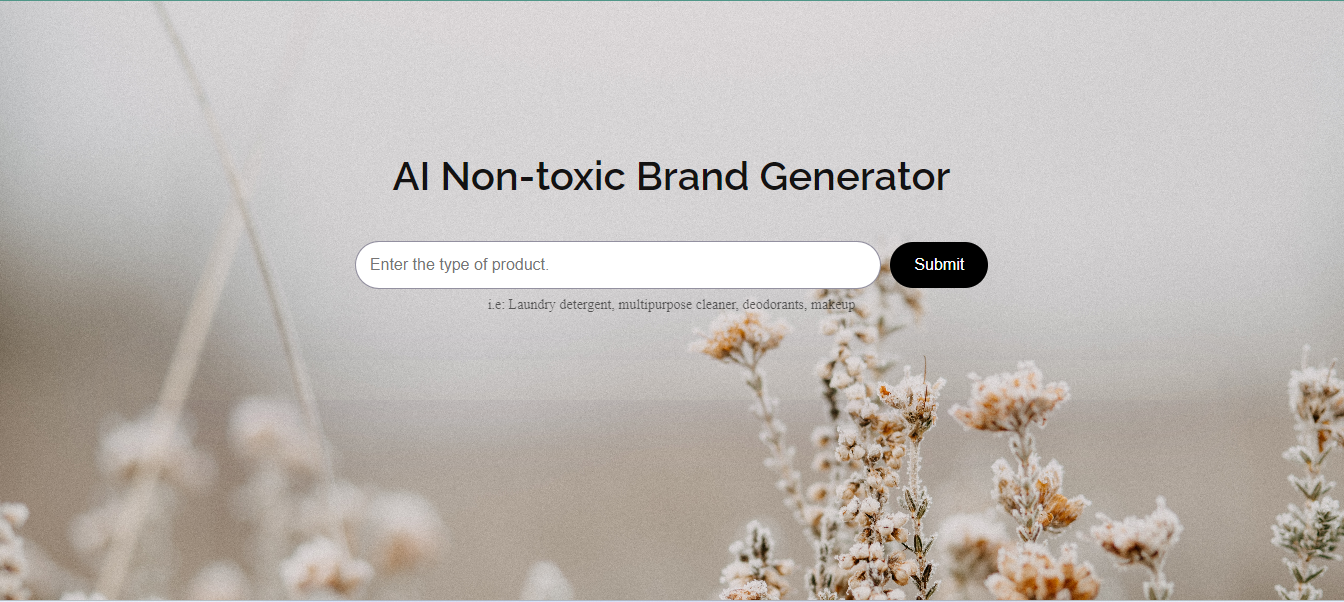 AI Non-toxic Brand Generator pic