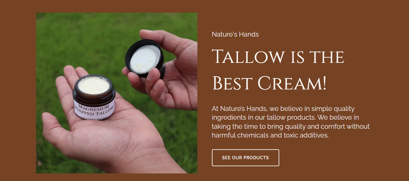 Amanda's Nature's Hand website pic